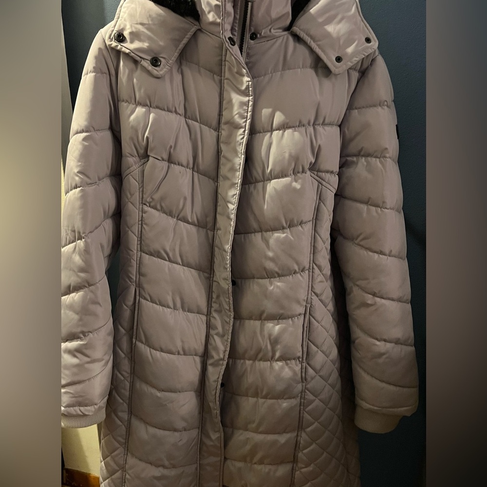 Kenneth Cole Women's Quilted Puffer Coat - Grey XL